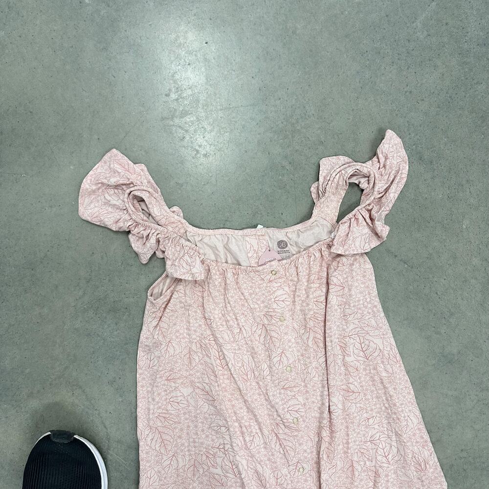 NWT Kindred Bravely Ruffle Strap Labor & Delivery Gown in Pink Hydrangea sz XS - Picture 8 of 13